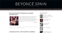 Desktop Screenshot of beyoncespain.com
